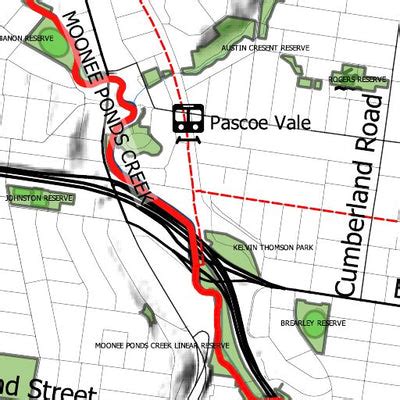 Moonee Ponds Creek Trail Map by mapsnstuff | Avenza Maps