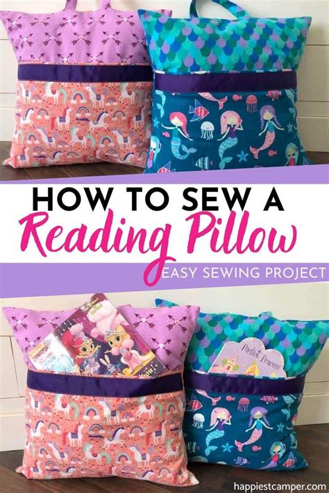 How to Make a Reading Pillow | Sewing machine projects, Sewing projects ...