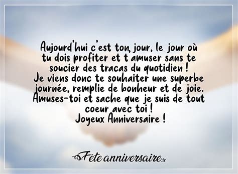 Texte d'anniversaire - 25 idées de textes d'anniversaire | Texte ...