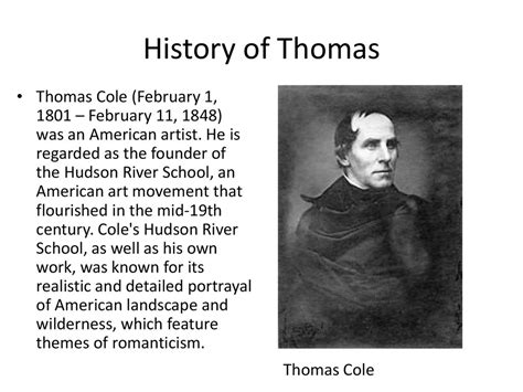 Thomas Cole. The biography and artwork - презентация онлайн