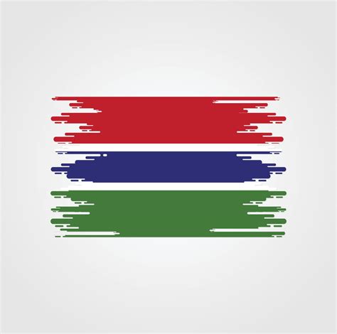 Gambia Flag With Watercolor Brush style design 5291391 Vector Art at ...