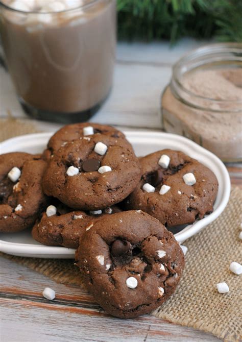 Hot Cocoa Cookies Recipe | Recipe | Hot cocoa cookies, Cake mix cookie ...