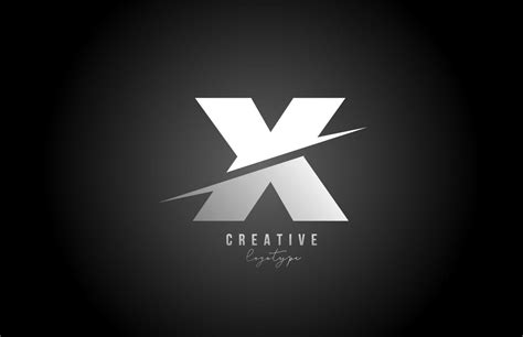 black and white X letter logo alphabet icon design for company and ...