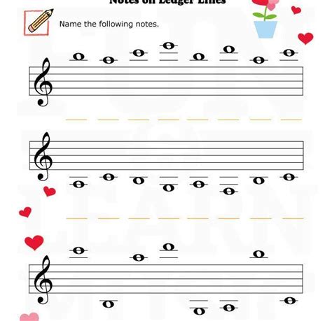 Image result for ledger lines worksheet | Müzik eğitimi, Temel müzik ...