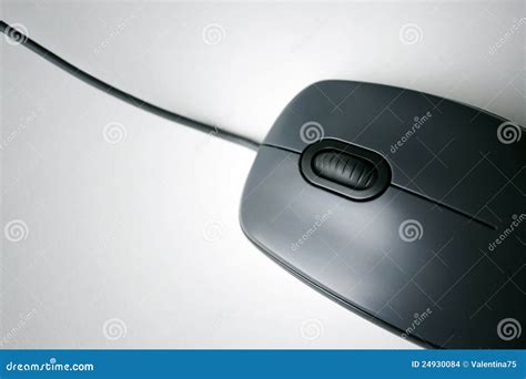 Black computer mouse stock photo. Image of wheel, optical - 24930084