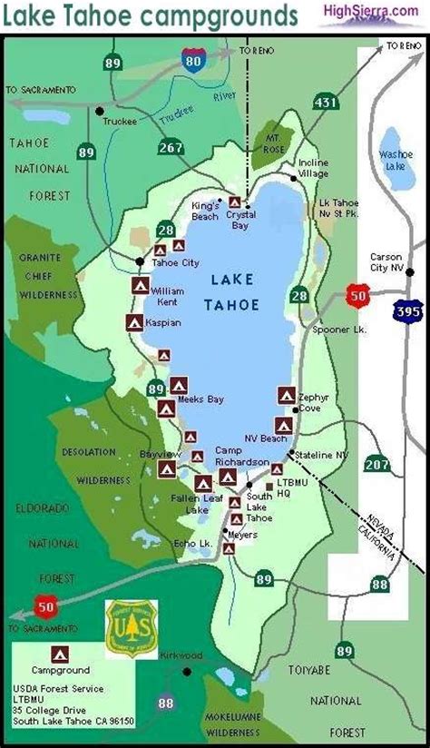 Tent Camping Lake Tahoe - Camp Richardson Campground • Lake Tahoe Guide ...