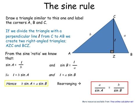 Sine rule