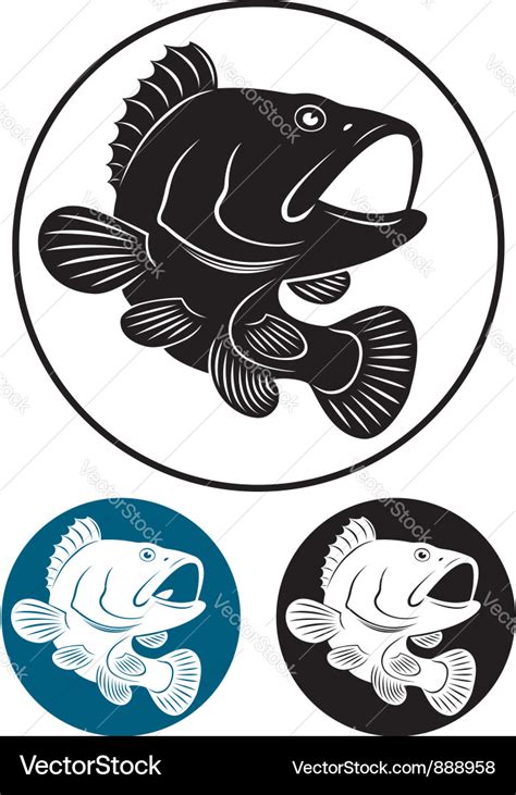 Grouper Royalty Free Vector Image - VectorStock