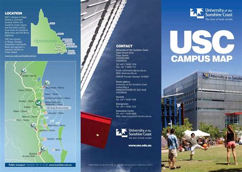 Campus map (brochure) - University of the Sunshine Coast