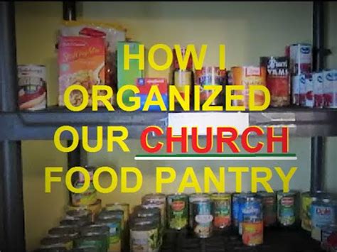 How I Organized Our Church Food Pantry - YouTube