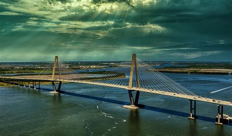 Arthur Ravenel Jr. Bridge At Sunset Photograph by Mountain Dreams