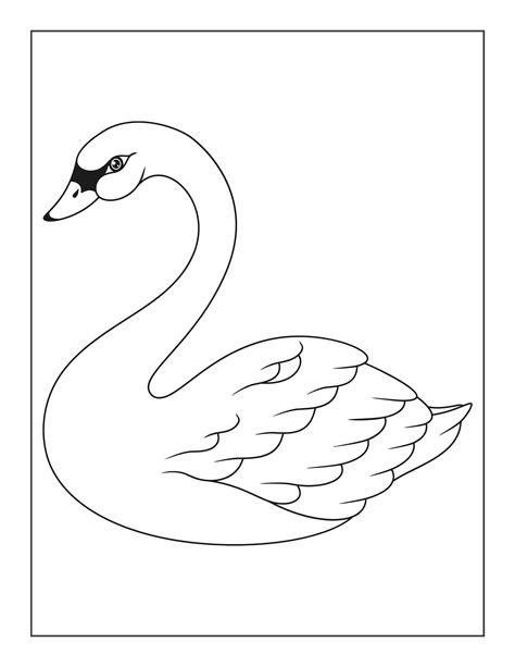 Baby Swan Coloring Pages