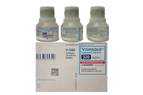 Visipaque Iodixanol Injection 320 mg/mL, 50 mL +Pluspak Polymer bottle ...