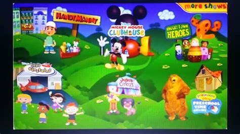 Playhouse Disney 2007 Shows Menu promo - YouTube