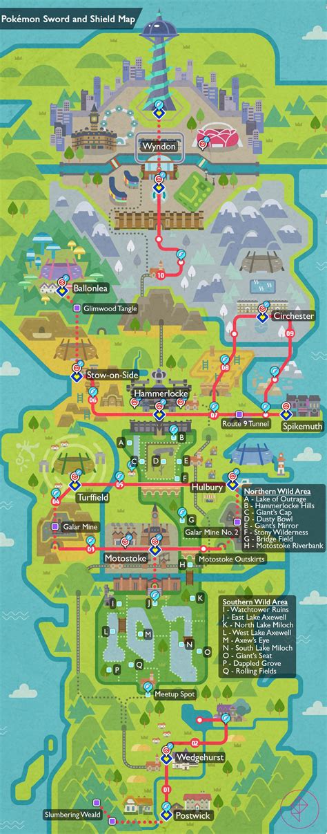 Pokémon Sword and Shield complete map and locations - Polygon