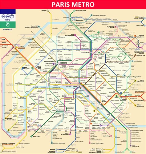 Paris Mappa Della Metropolitana Metro Di Parigi Metro Mapa | The Best ...