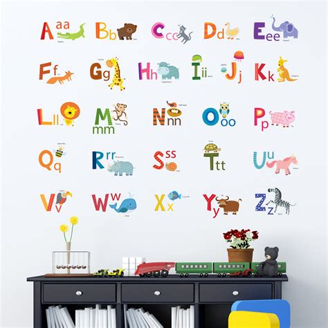 Animal Alphabet Wall Stickers – DECOWALL