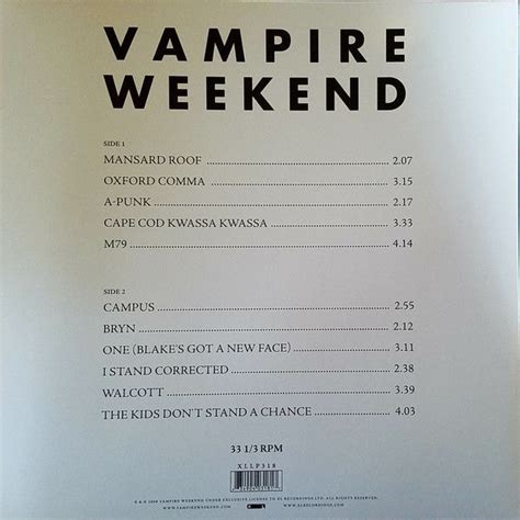 Vampire Weekend — Vampire Weekend - Deaf Man Vinyl