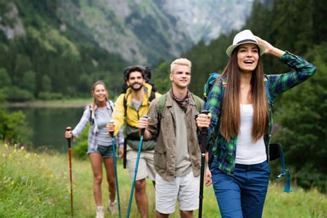 Group of Happy Friends Enjoying Outdoor Activity Together Stock Image ...