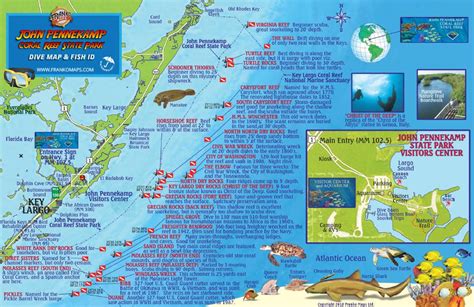 John Pennekamp Coral Reef State Park Fish Card – Franko Maps