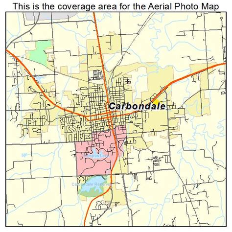 Aerial Photography Map of Carbondale, IL Illinois