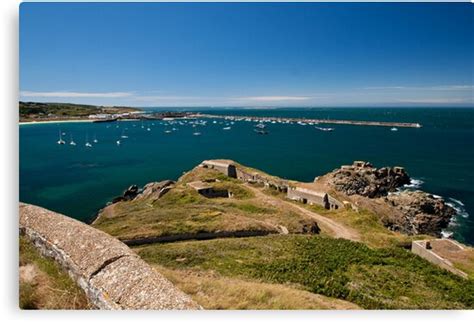 "Alderney Harbour and Breakwater" Canvas Prints by Karen Millard ...