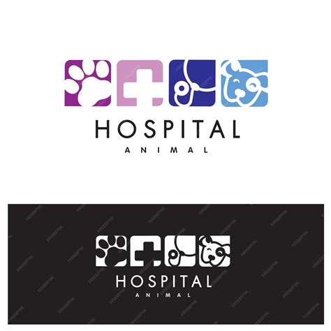 Premium Vector | Animal hospital logo