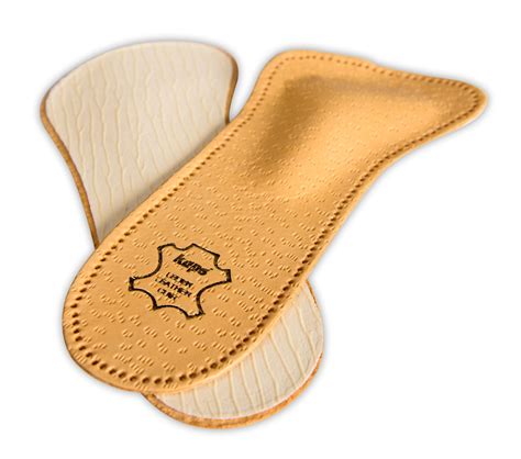 Orthotic 3/4 Leather Shoe Insoles For Women, Metatarsal Arch Support ...