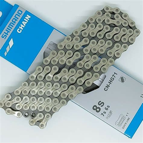 Shimano Tourney CN-HG40 Chain - 6,7,8-Speed, 116 Links, Gray - Bicycle ...