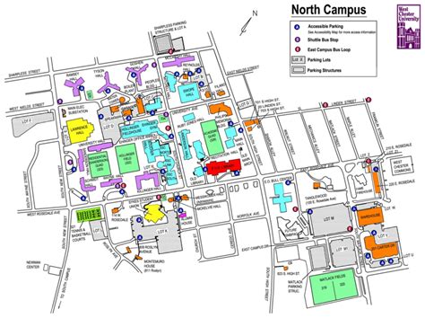 West Chester University South Campus Map - Goldia Gabriellia