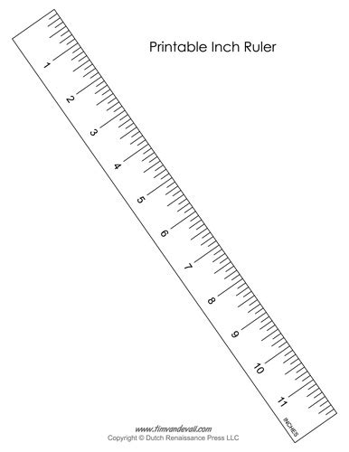 Printable Paper Rulers In Inches - Get What You Need For Free