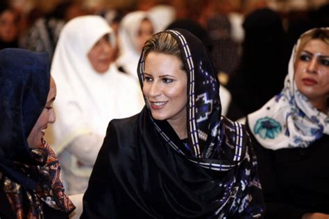 Aisha Gaddafi Comes to her Brother‘s Rescue to ‘Protect his Interests