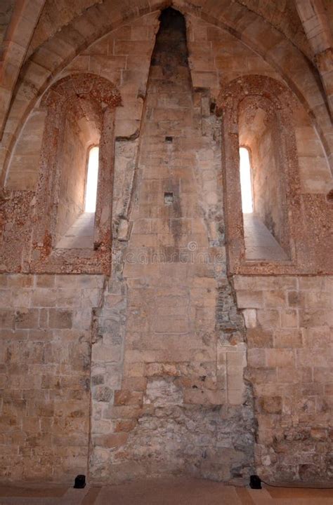 Interior of Castel Del Monte, Apulia, Italy Stock Photo - Image of ...