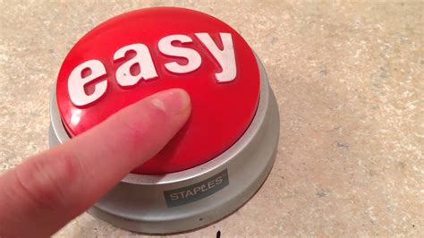 Staples easy button review! - YouTube