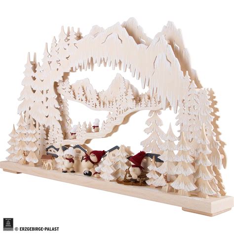 3D Double Arch - Wintersport with Snowmollis and White Frost (72×43 cm ...