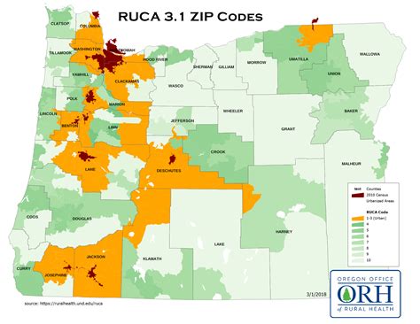 RUCA 3.1 ZIP map | OHSU