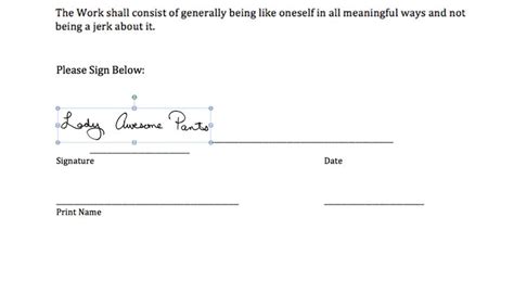 Signing digital contracts: adding signature to an MS Word file by ...