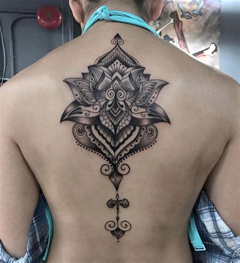 Lotus Mandala Back Tattoo | Mandala tattoo design, Tattoo designs for ...