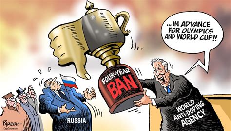 Political cartoons: Russia banned from 2020 Tokyo Olympics over doping ...