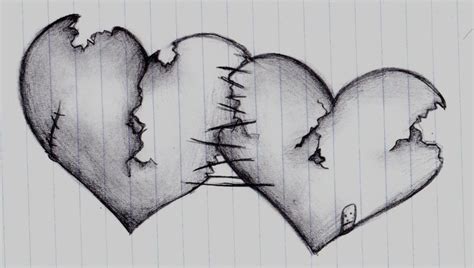 Two Hearts Drawing