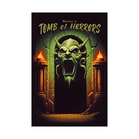 Tomb of Horrors Poster Travel Poster D&D Wall Art Premium Matte Poster ...