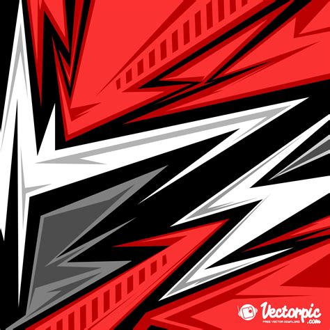 abstract-racing-stripes-background-with-red-and-white-color-free-vector ...