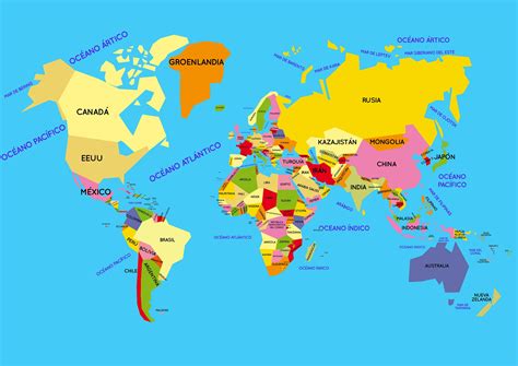 documental silencio Desesperado mapa del mundo con nombres hd ...