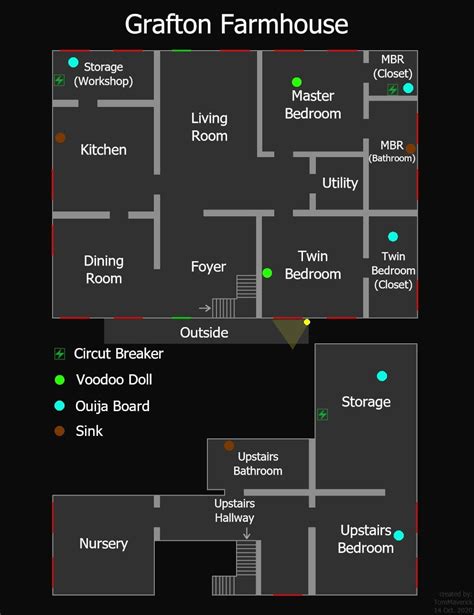 Phasmophobia Maps (with Room Names, Locations) | Map, Funny games, Prison