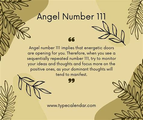 111 Angel Number Meaning & Biblical, Spiritual Guidance