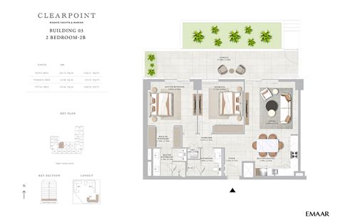 Clearpoint by Emaar - Floor Plan | Luxury Waterfront Apartments