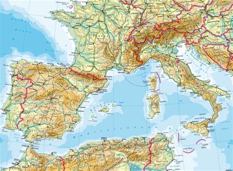 Diercke Weltatlas - Kartenansicht - South-West Europe — Physical map ...