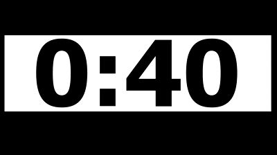 40 seconds Countdown Timer with Alarm on Make a GIF