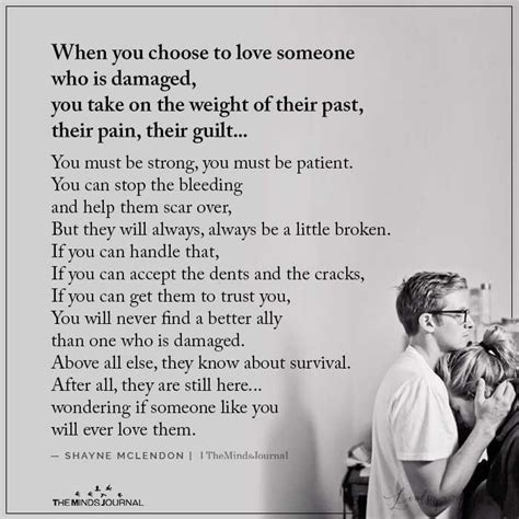 When You Choose To Love Someone - Shayne McLendon Quotes | Good man ...