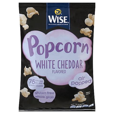 Wise Air Popped White Cheddar Flavored Popcorn 3.5 oz | Popped | Sun Fresh